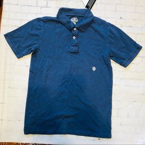 Blue polo shirt boys m 10-12 Roebuck & Co short sleeve